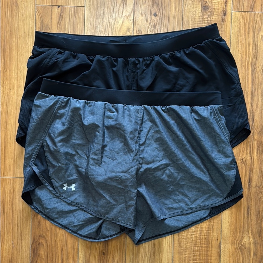 Under Armour Black and Gray Athletic Shorts- Loose Fit Bundle